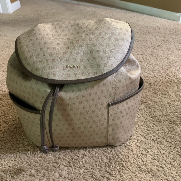 DKNY leather back pack main image 6